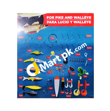 Crivit Predator Lure Kit For Pike & Walleye (56 Pieces) - Imported From Uk